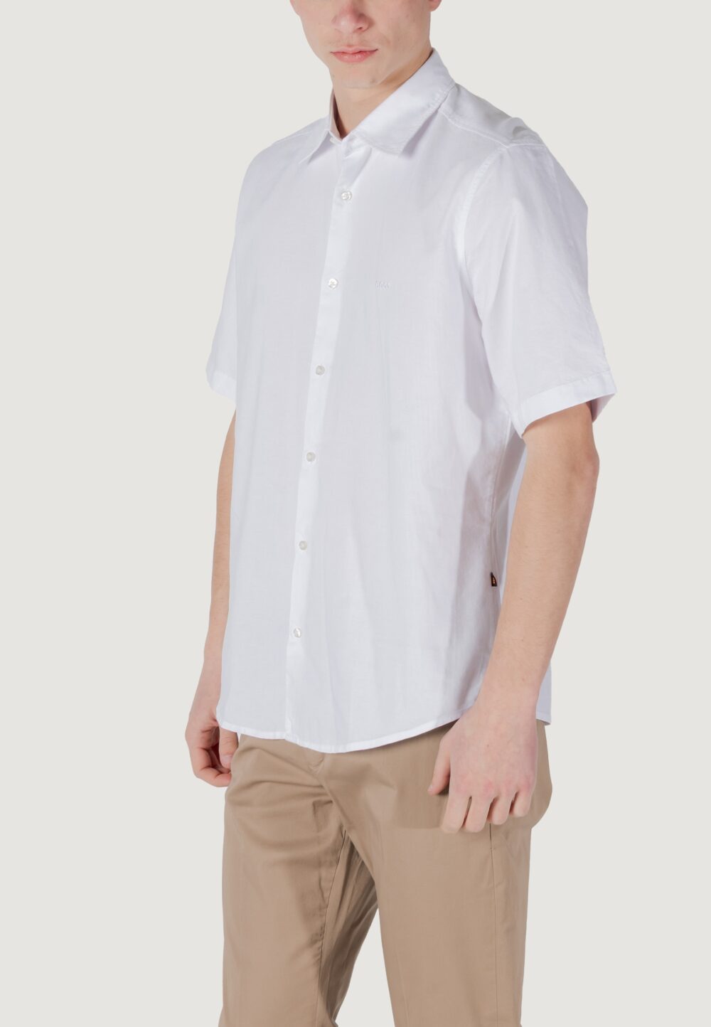 Camicia manica corta Boss rash_2_m 10260292 01 Bianco - Foto 3