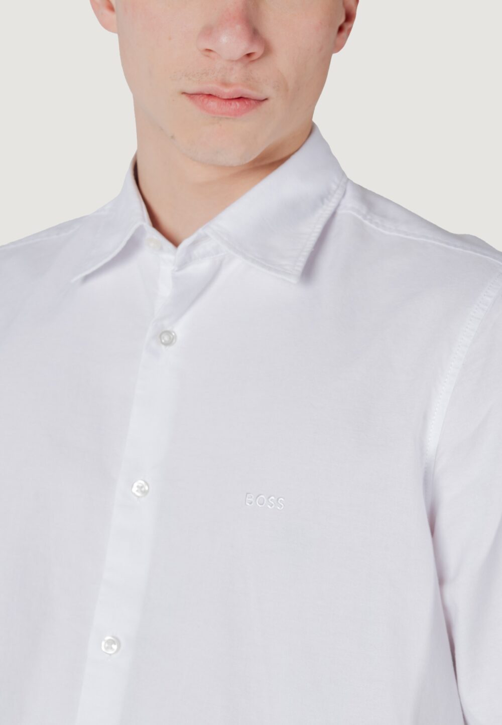 Camicia manica corta Boss rash_2_m 10260292 01 Bianco - Foto 5