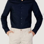 Camicia manica lunga Calvin Klein poplin stretch slim Blu - Foto 1