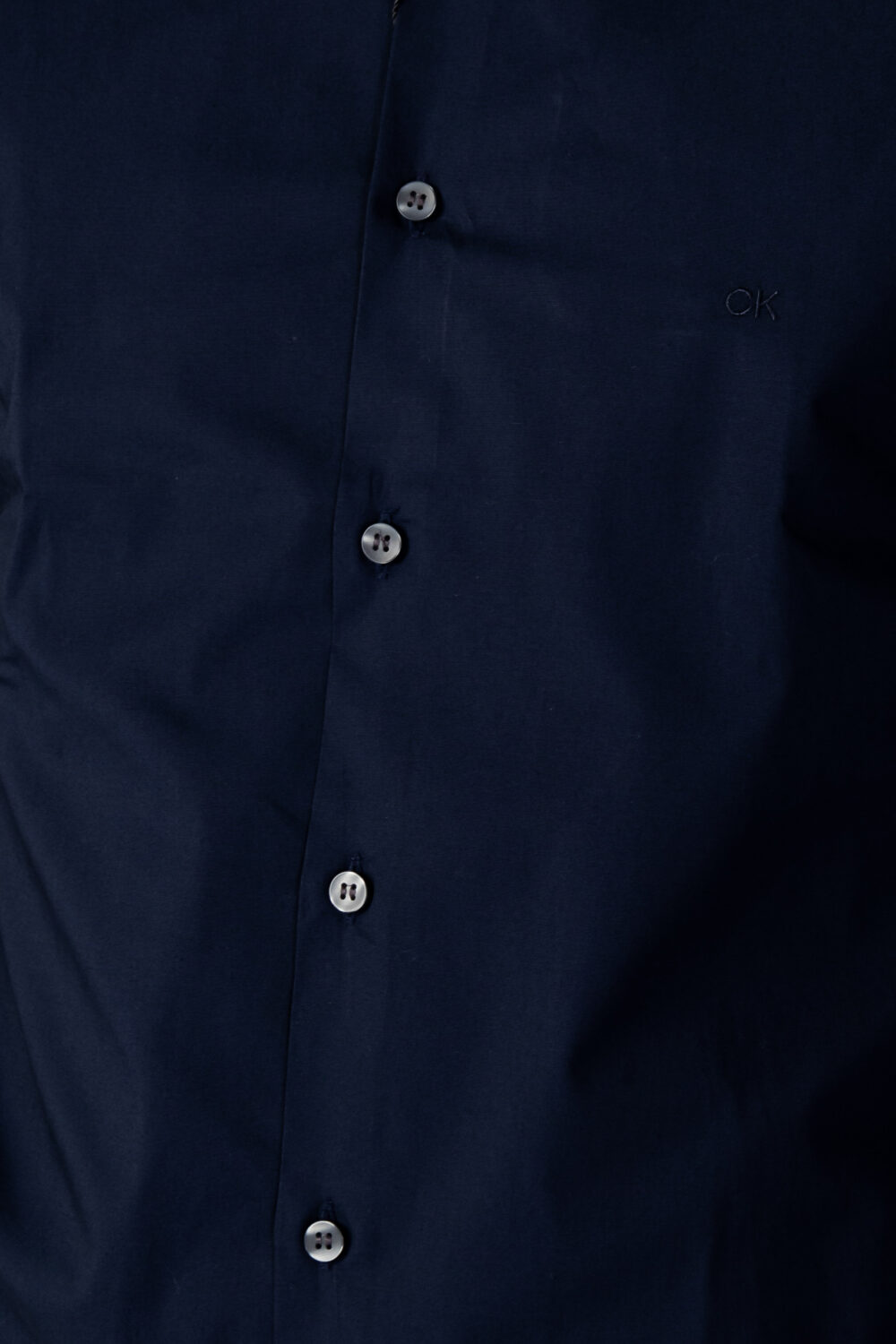 Camicia manica lunga Calvin Klein poplin stretch slim Blu - Foto 2