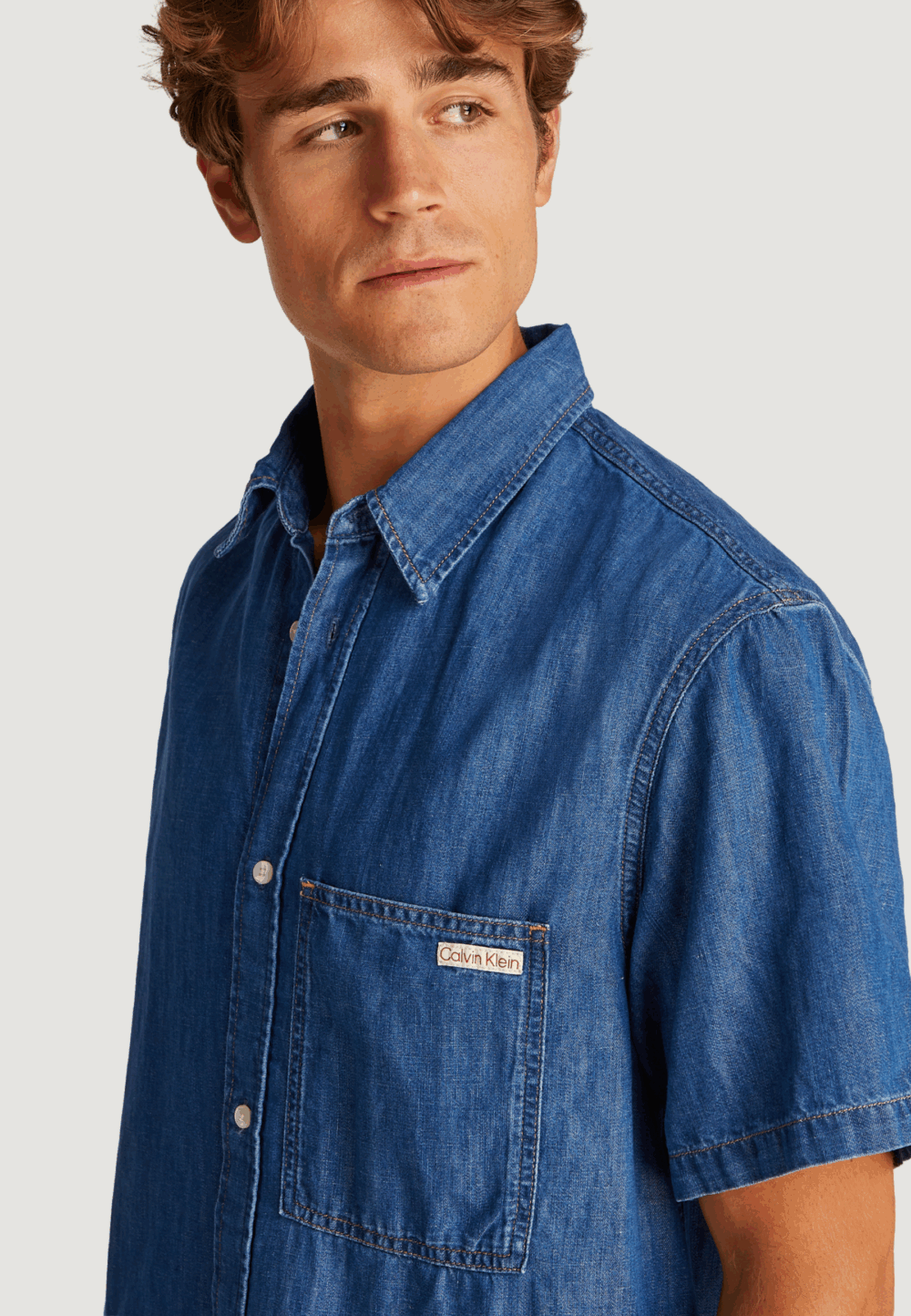 Camicia manica lunga Calvin Klein Jeans regular ss denim Denim - Foto 2