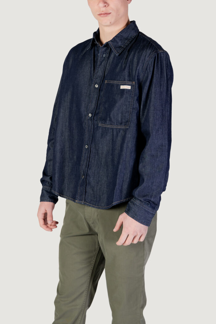 Camicia manica lunga Calvin Klein Jeans regular denim Denim scuro