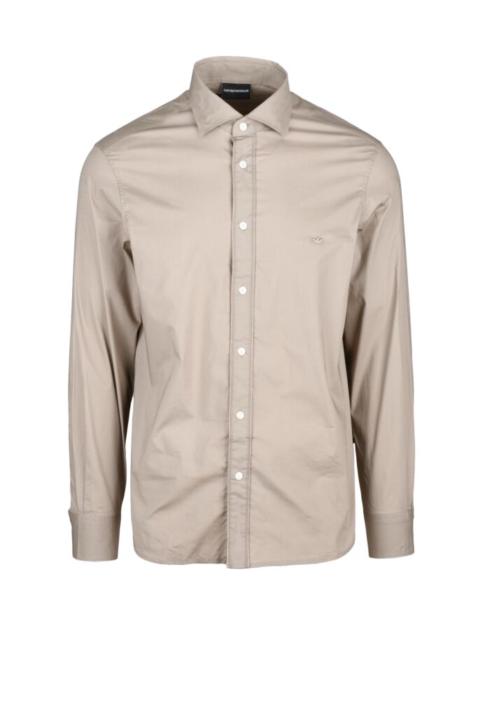 Camicia manica lunga Emporio Armani  Beige