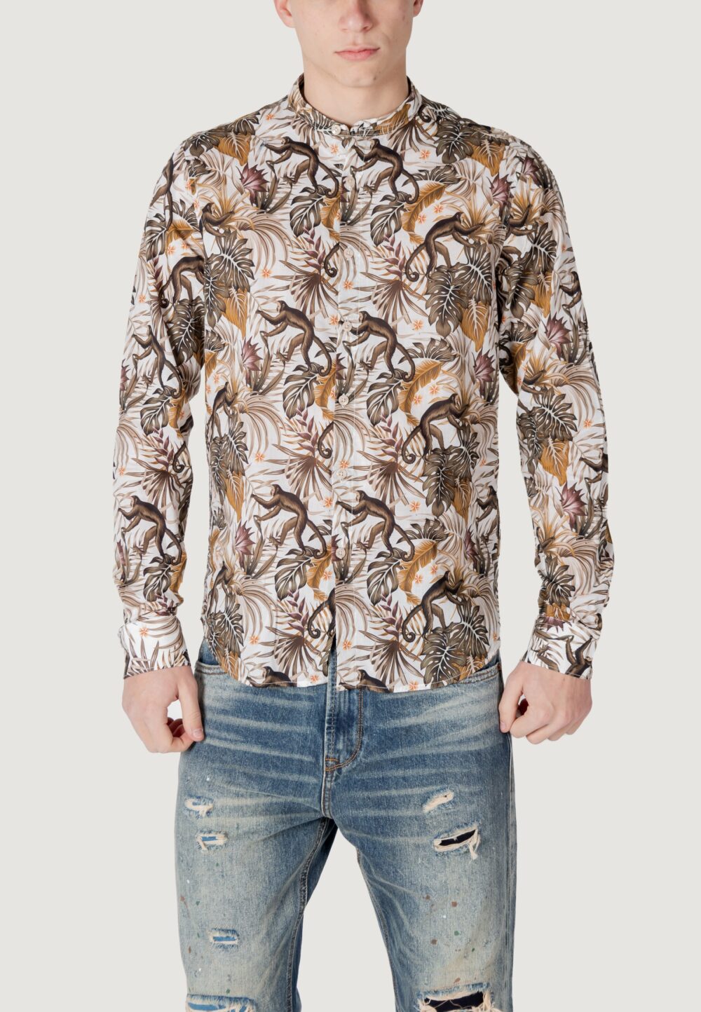 Camicia manica lunga Gianni Lupo Bianco - Foto 1