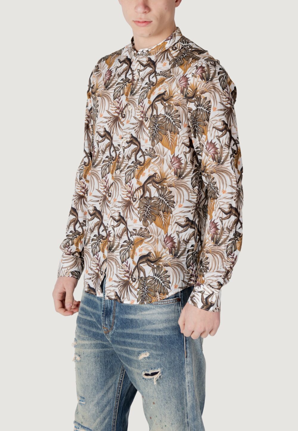 Camicia manica lunga Gianni Lupo Bianco - Foto 2