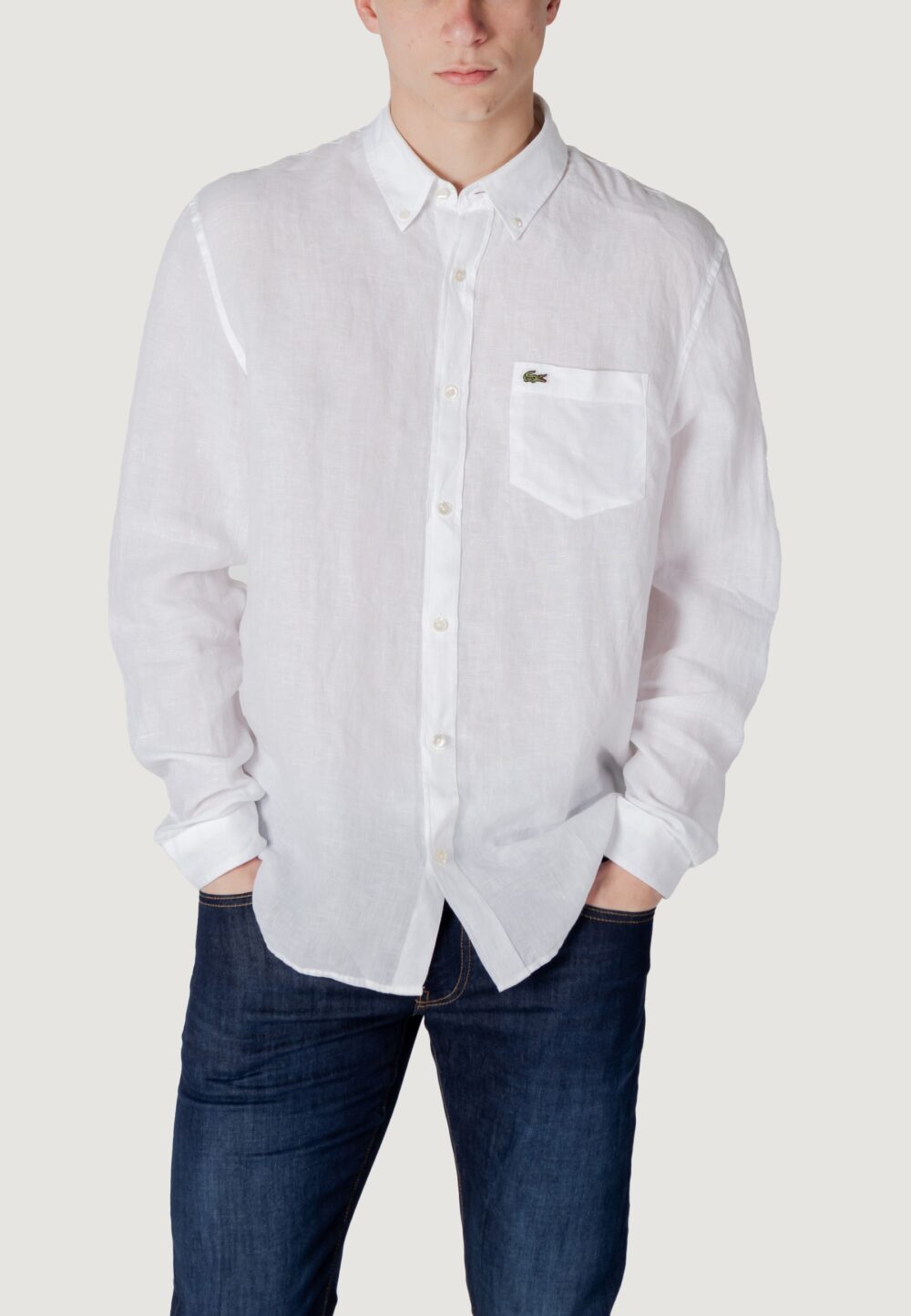 Camicia manica lunga LACOSTE Bianco - Foto 1