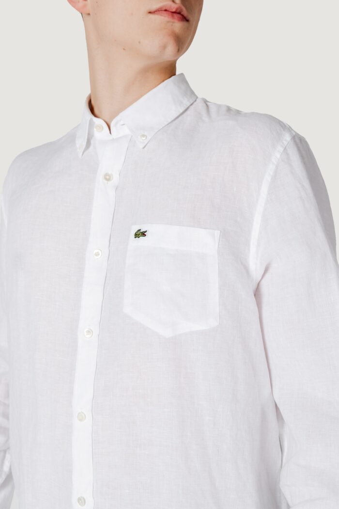 Camicia manica lunga LACOSTE  Bianco