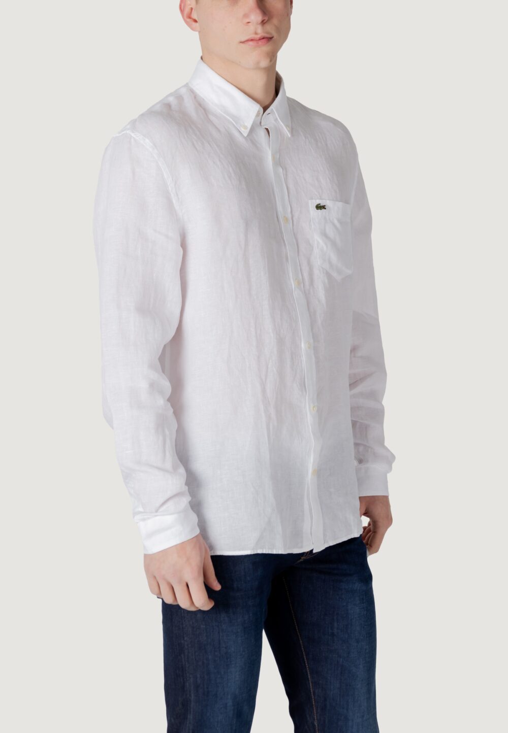 Camicia manica lunga LACOSTE Bianco - Foto 3