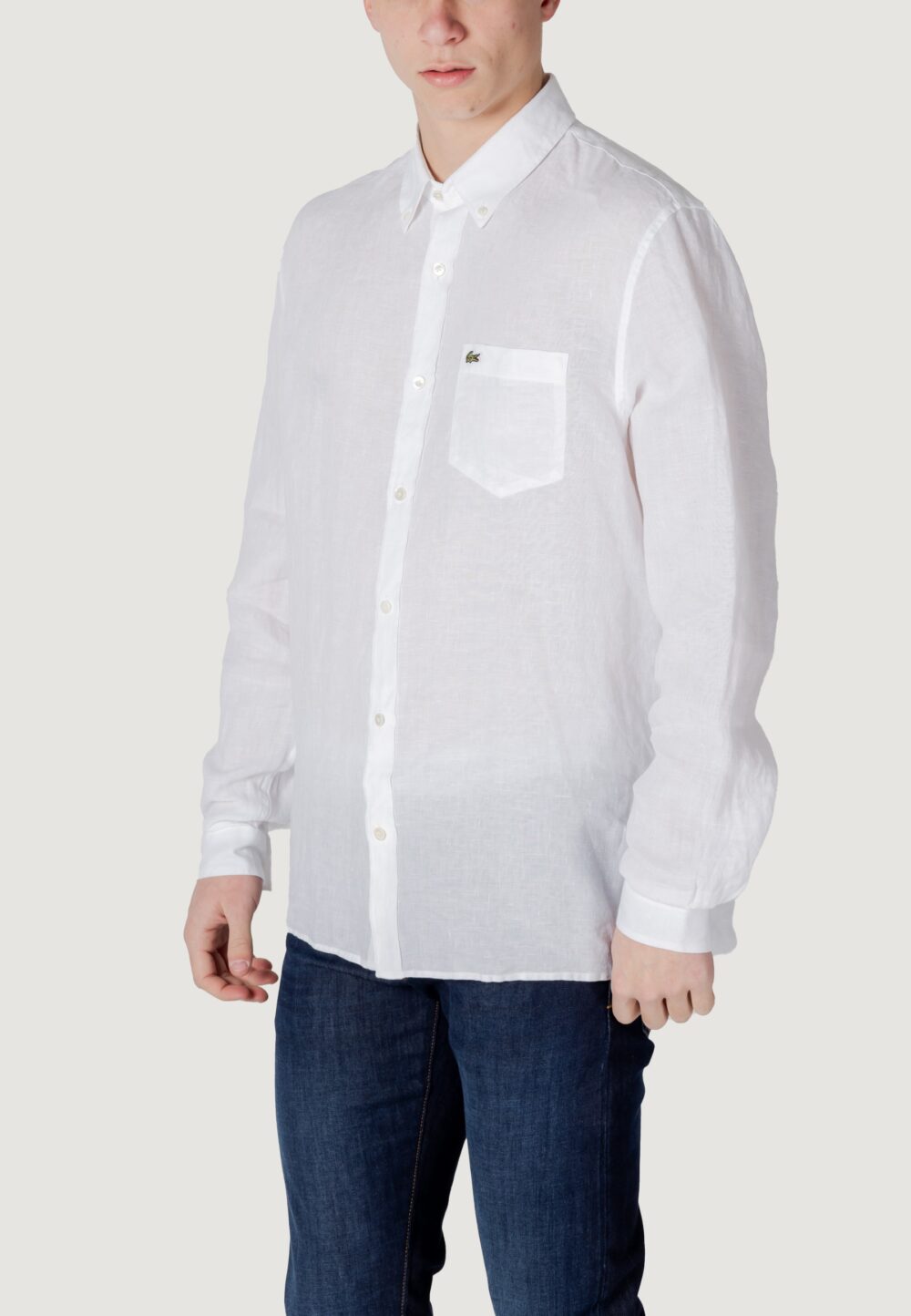 Camicia manica lunga LACOSTE Bianco - Foto 4