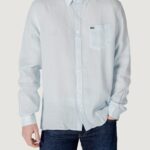 Camicia manica lunga LACOSTE Celeste - Foto 1