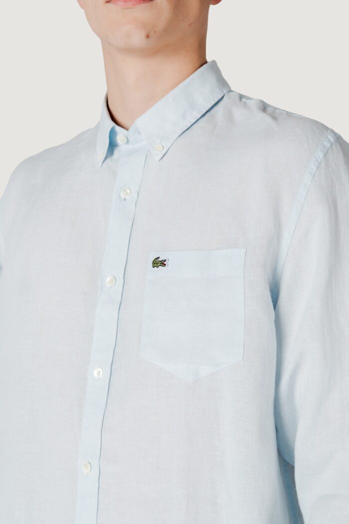 Camicia manica lunga LACOSTE  Celeste