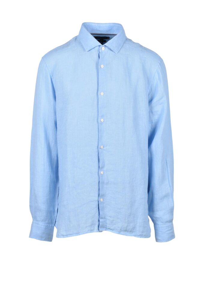 Camicia manica lunga Tommy Hilfiger  Celeste