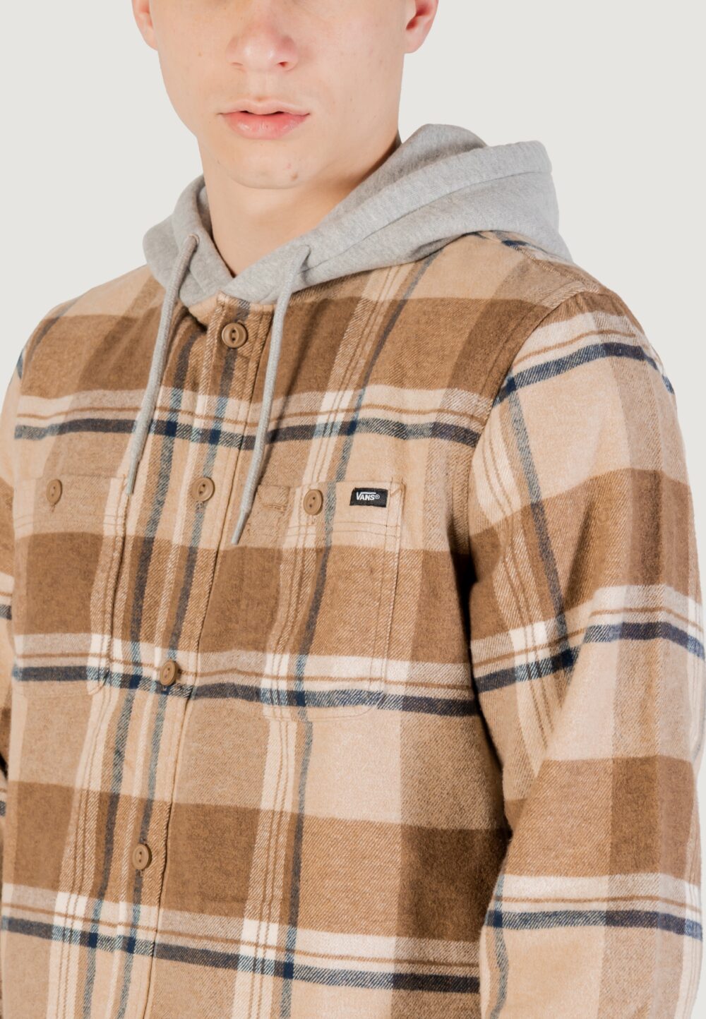 Camicia manica lunga Vans mn lopes dirt Beige - Foto 2