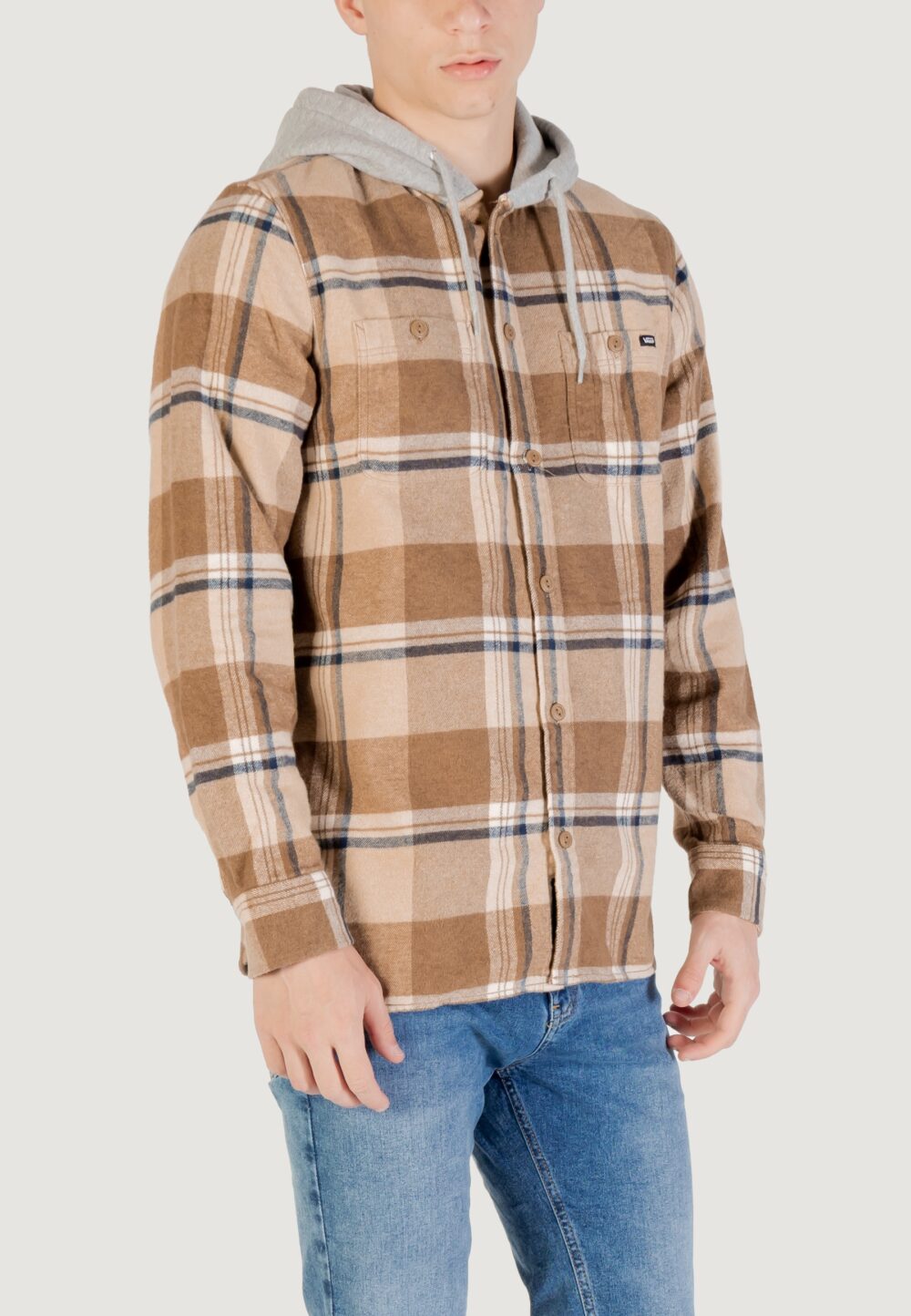 Camicia manica lunga Vans mn lopes dirt Beige - Foto 3