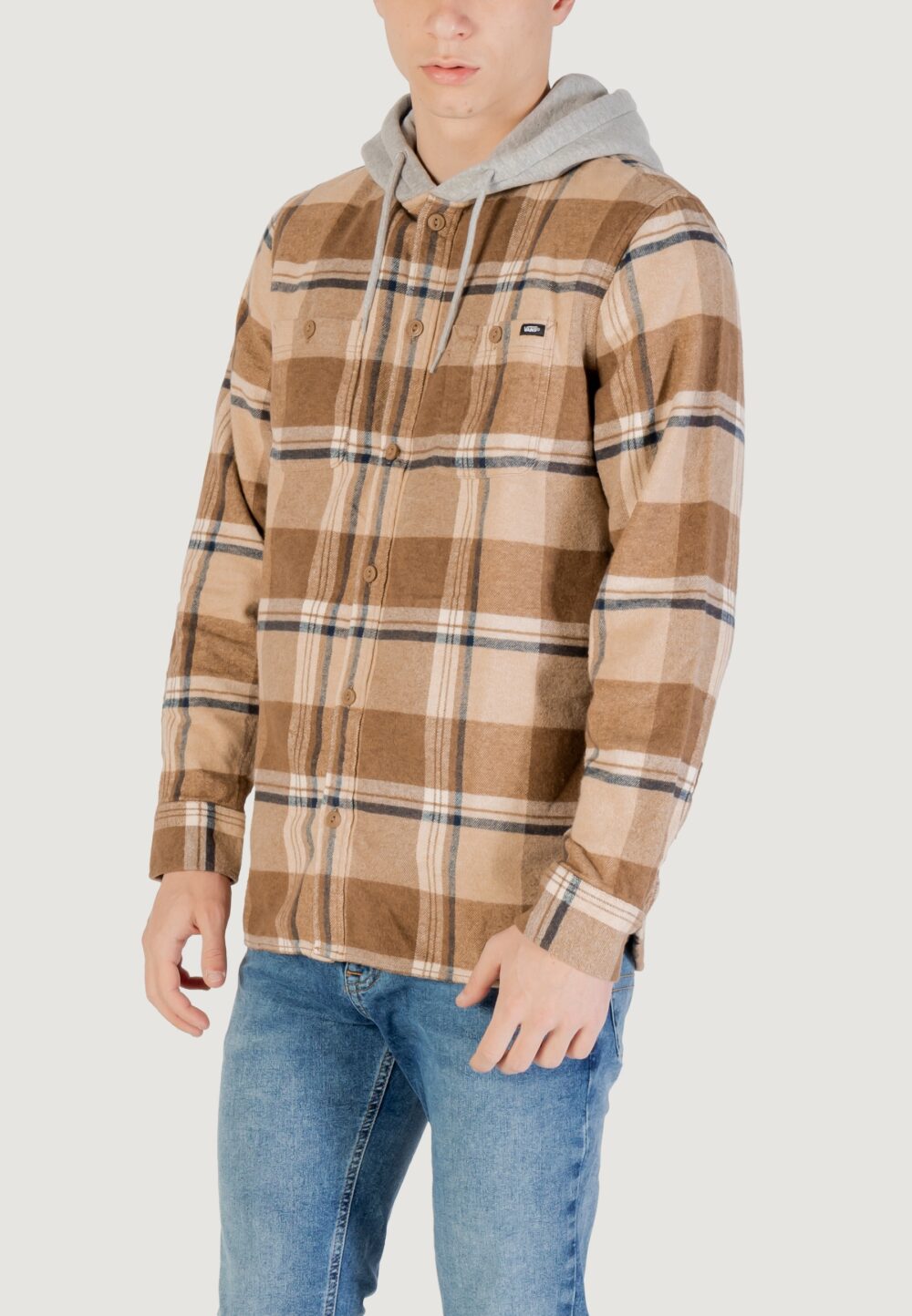 Camicia manica lunga Vans mn lopes dirt Beige - Foto 4