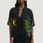 Camicia manica corta Desigual cam_artemisa Nero - Foto 1
