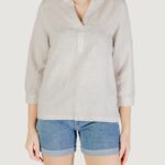 Bluse manica lunga Street One sol_splitneck blouse Beige chiaro - Foto 1