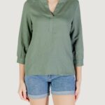 Bluse manica lunga Street One sol_splitneck blouse VERDE SALVIA - Foto 1