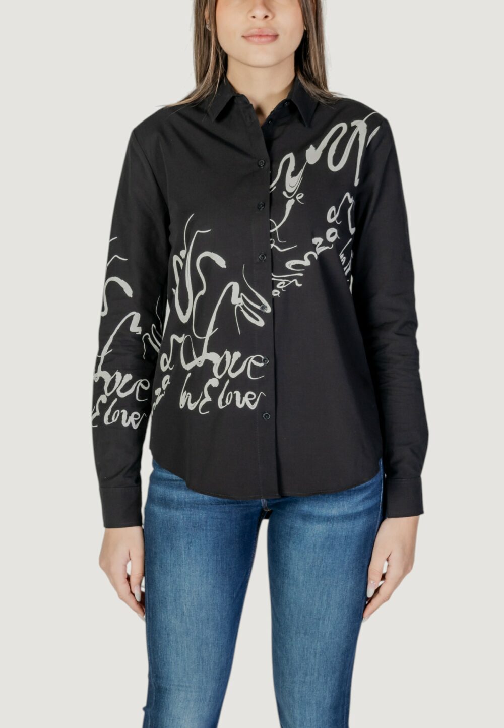 Camicia manica lunga Desigual cam hera Nero - Foto 1