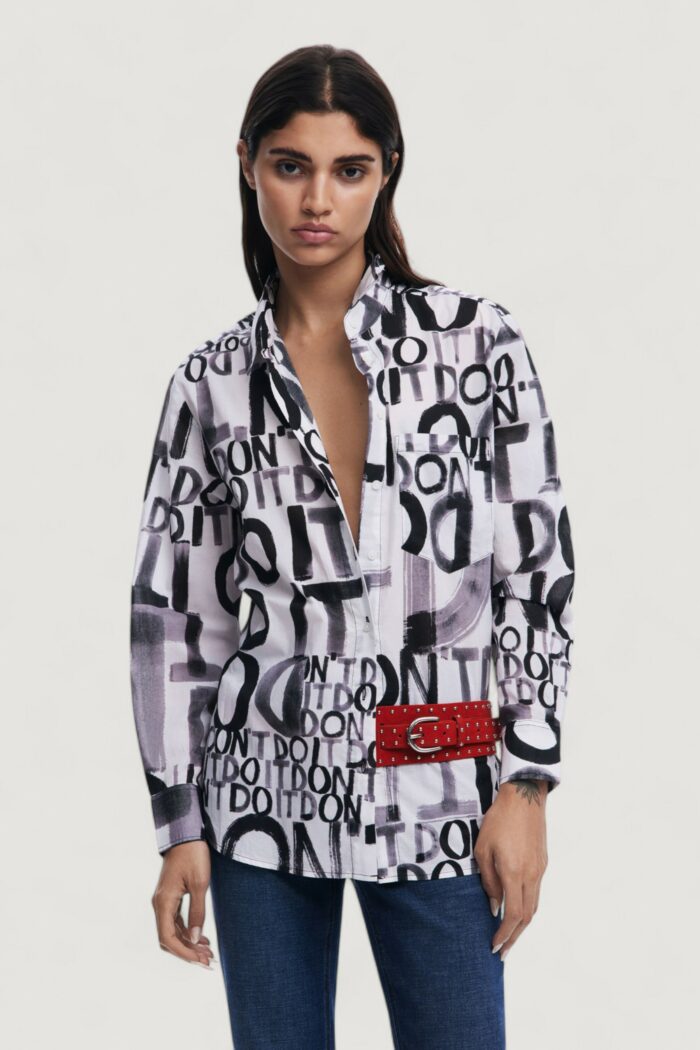 Camicia manica lunga Desigual cam_demÉter Nero