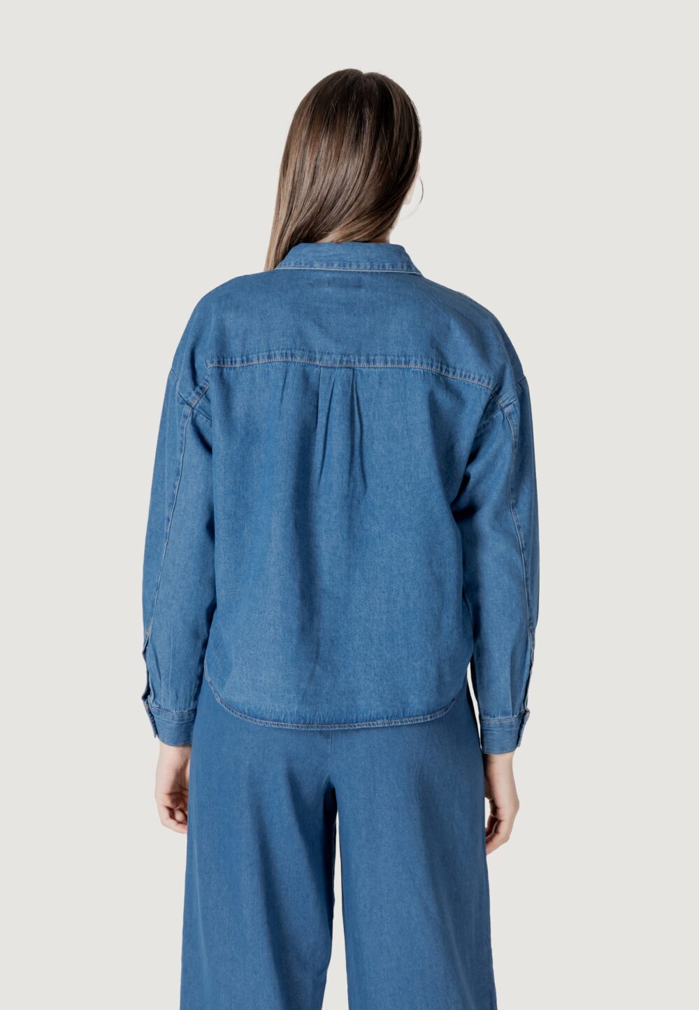 Camicia manica lunga ICHI iharcher sh Denim - Foto 5