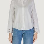 Camicia manica lunga Jacqueline de Yong jdymimi l/s cutout shirt wvn Bianco - Foto 1