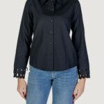 Camicia manica lunga Jacqueline de Yong jdymimi l/s cutout shirt wvn Nero - Foto 1