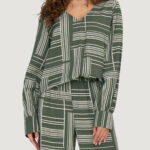 Camicia manica lunga Jacqueline de Yong jdytroya life l/s long top wvn dia Verde Oliva - Foto 1