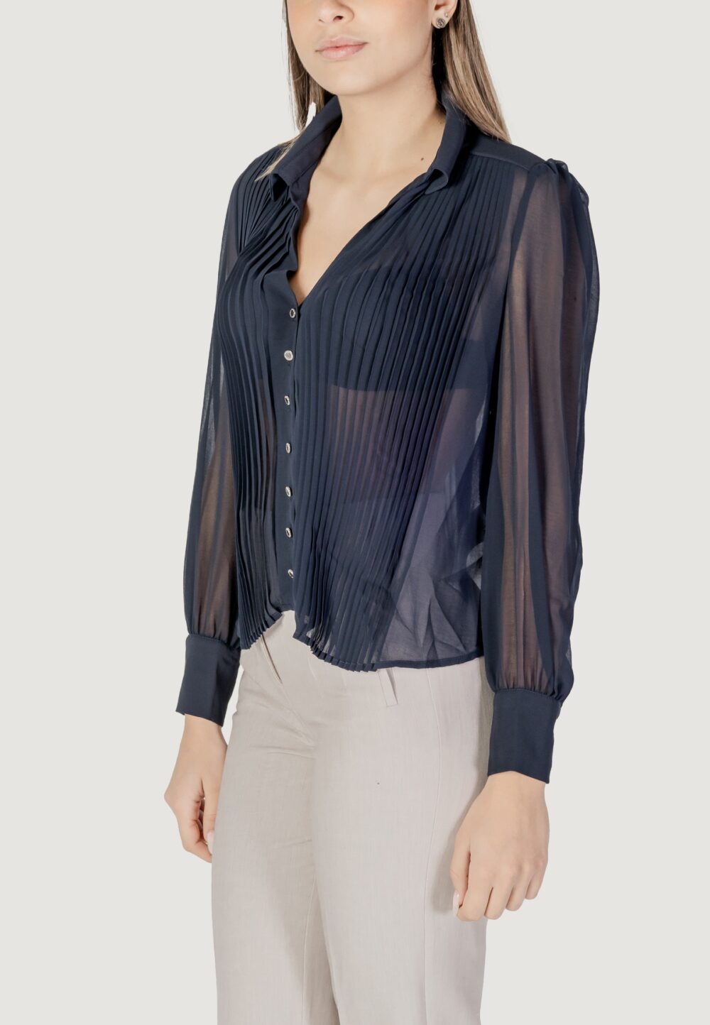 Camicia manica lunga Morgan De Toi Blu - Foto 2