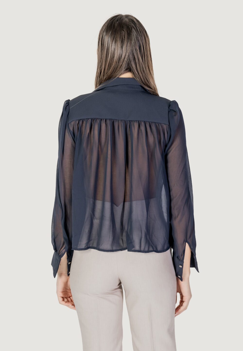 Camicia manica lunga Morgan De Toi Blu - Foto 4