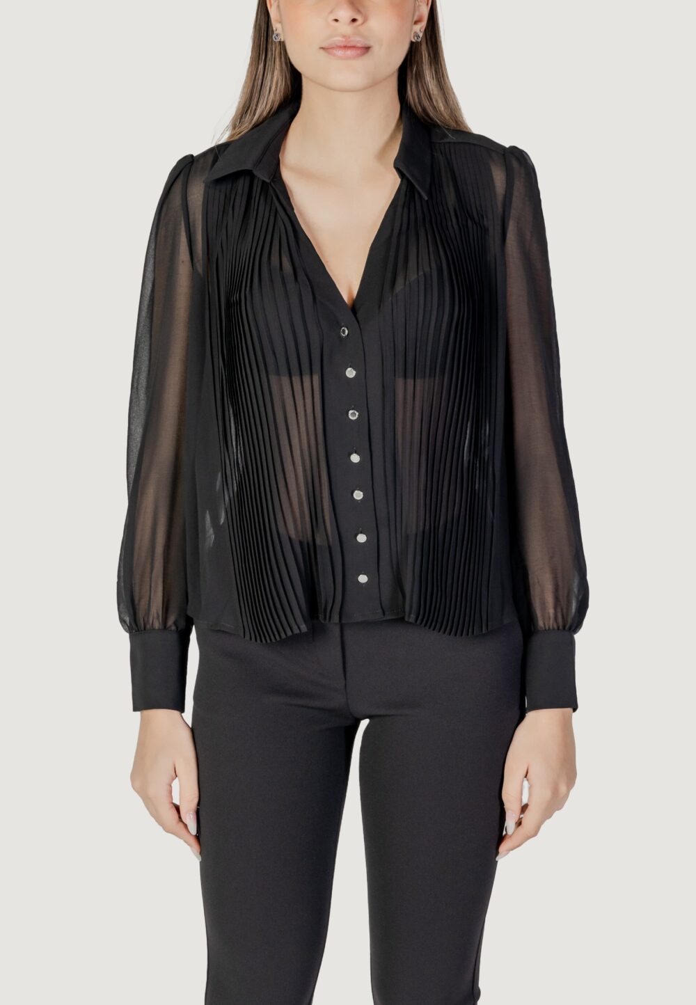 Camicia manica lunga Morgan De Toi Nero - Foto 1