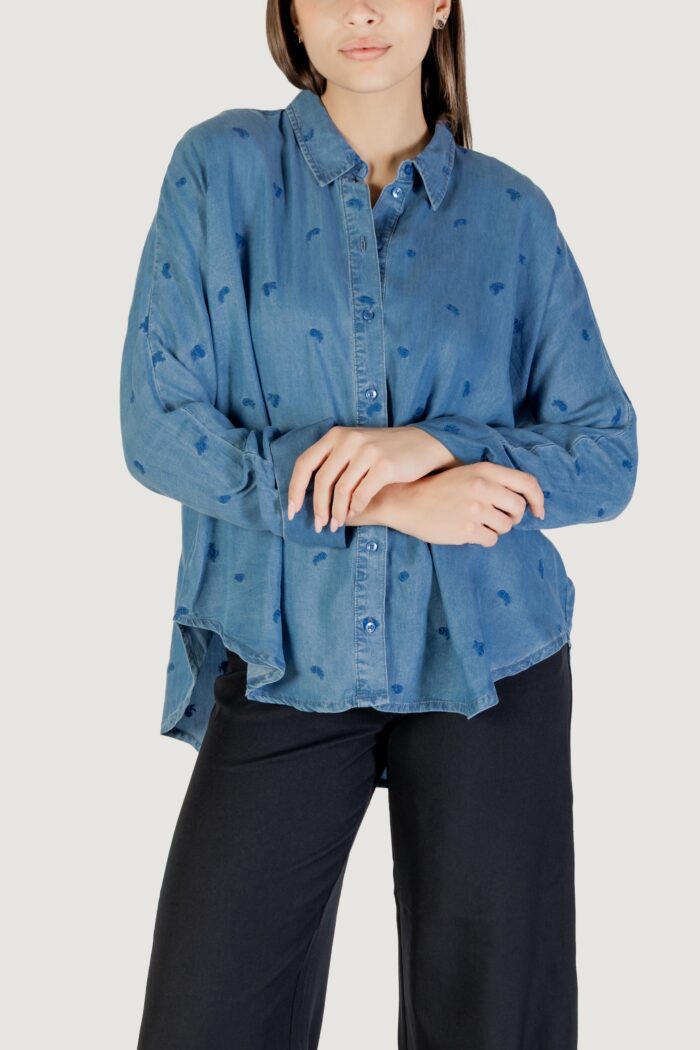 Camicia manica lunga Only onlnew grace charis life ls shirt cc wvn Blue Denim