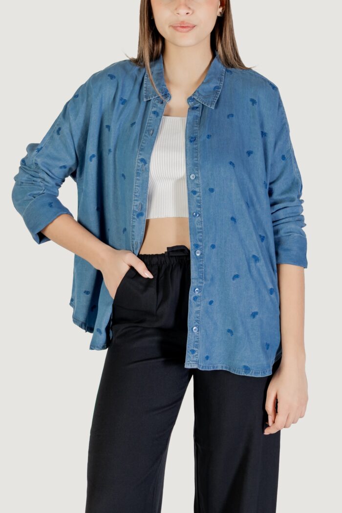 Camicia manica lunga Only onlnew grace charis life ls shirt cc wvn Blue Denim