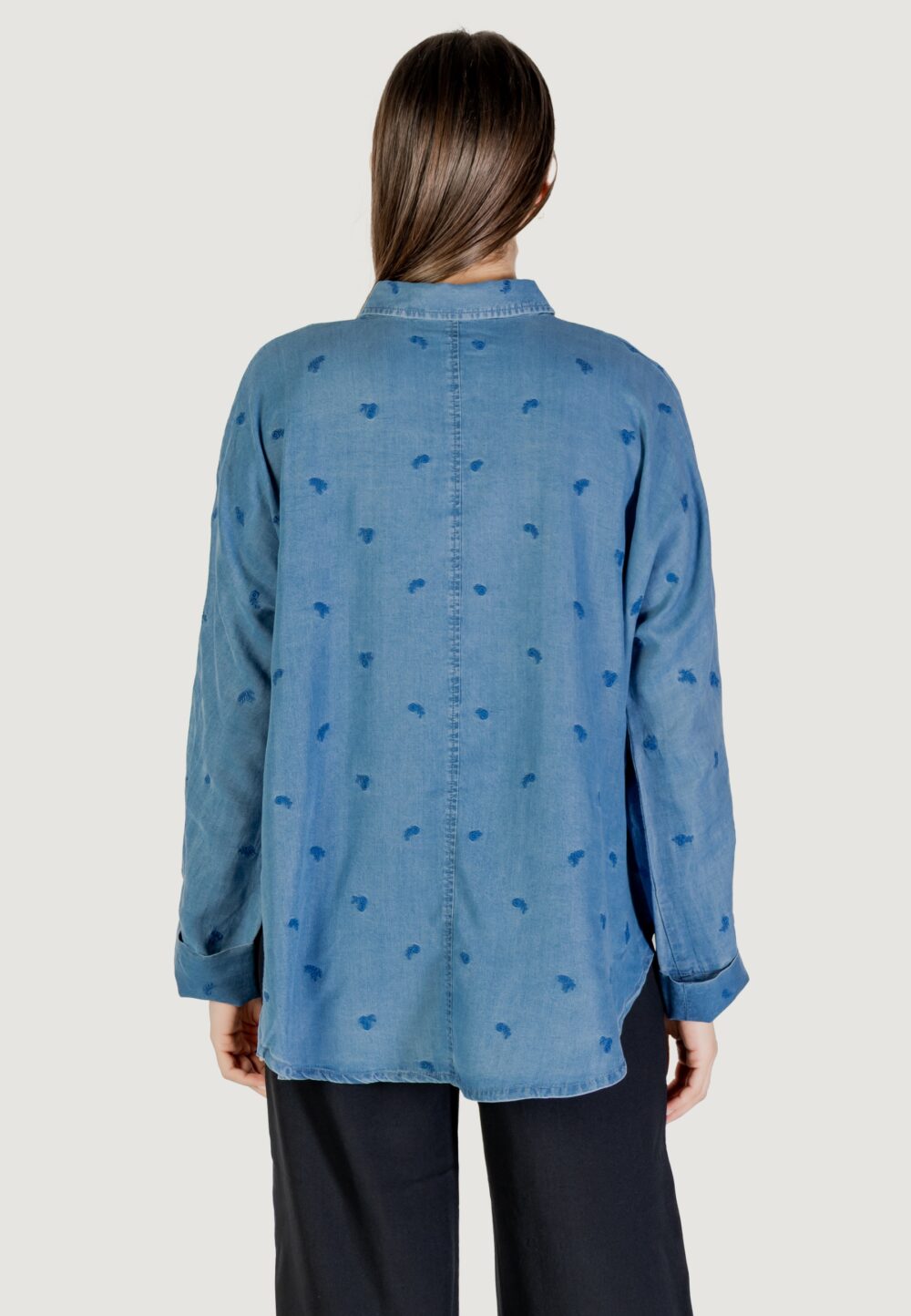 Camicia manica lunga Only onlnew grace charis life ls shirt cc wvn Blue Denim - Foto 5