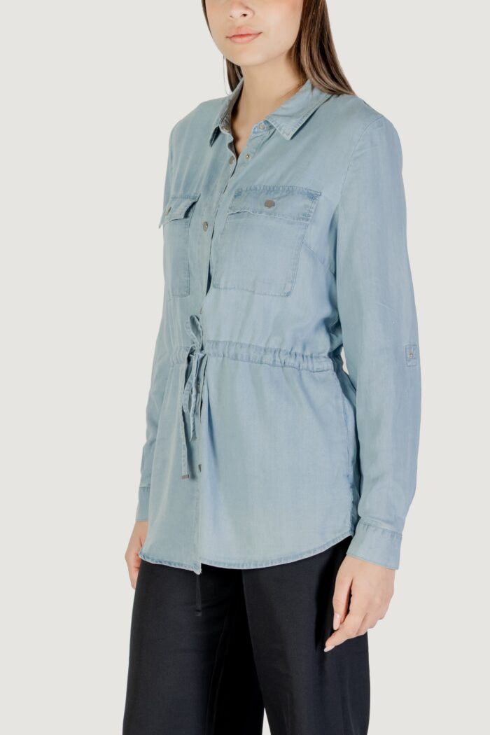 Camicia manica lunga Only onlcharis life 4/5 fem carg jacke cc wvn Denim chiaro