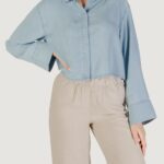 Camicia manica lunga Only onlcharis life ls op back sh shirt ccwvn Denim chiaro - Foto 1