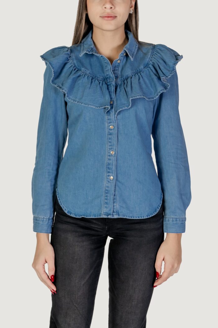Camicia manica lunga Only onlindigo life ls frill db dnm qyt Indigo
