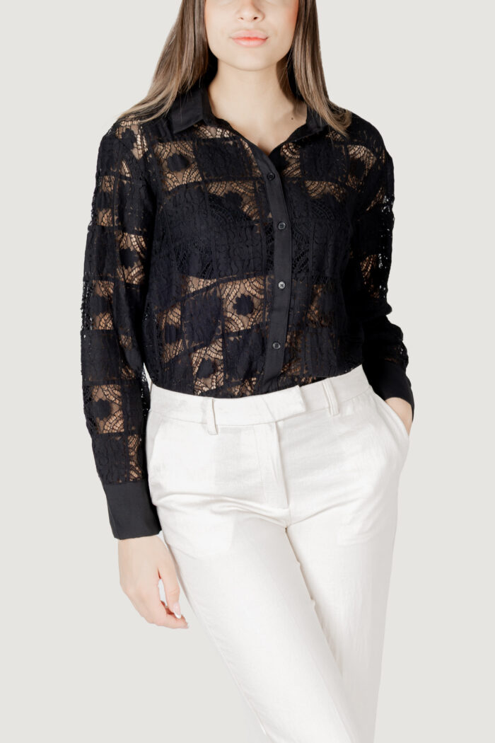 Camicia manica lunga Vila Clothes viveca l/s/bfs Nero