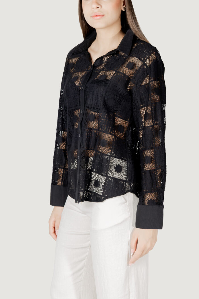 Camicia manica lunga Vila Clothes viveca l/s/bfs Nero