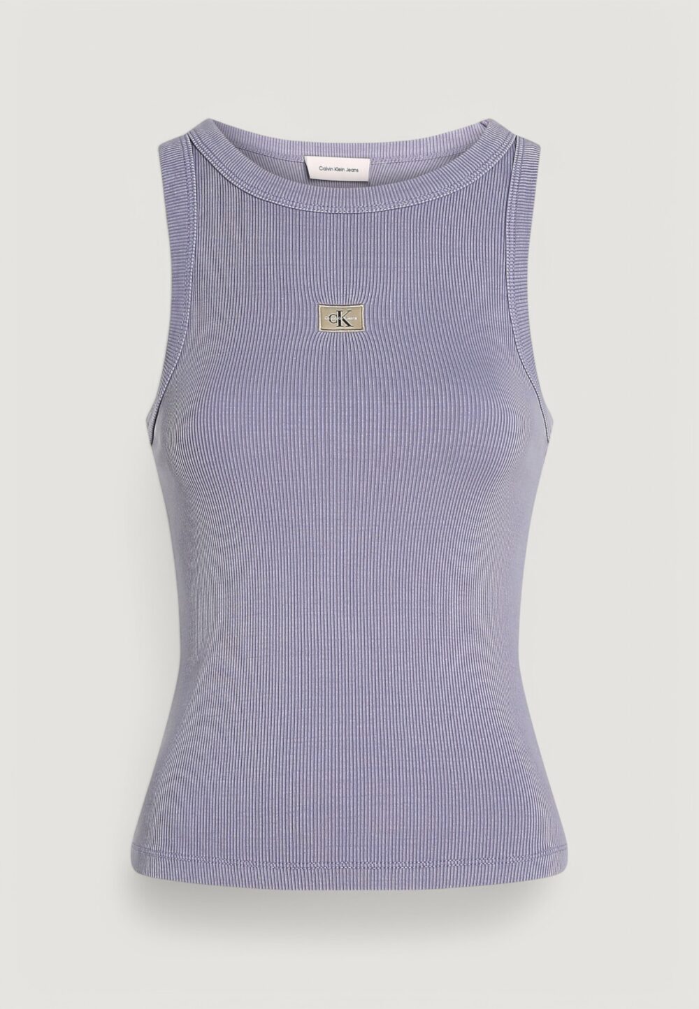 Canotta Calvin Klein Jeans washed woven label Viola - Foto 5