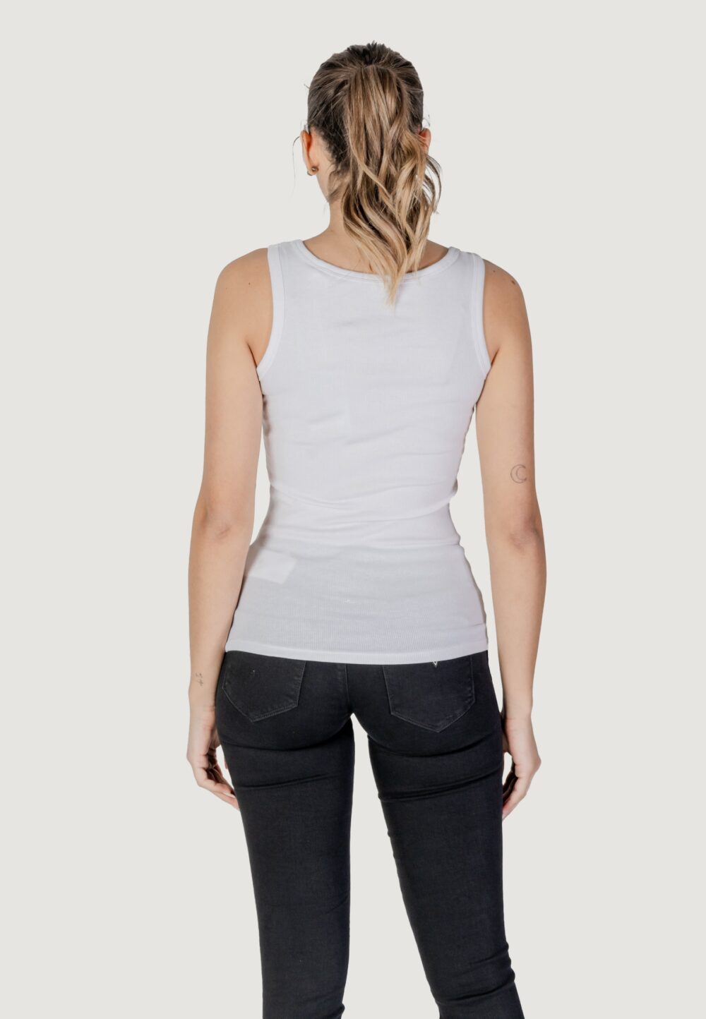 Canotta Guess sl embellished logo Bianco - Foto 4