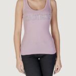 Canotta Guess sl embellished logo Lilla - Foto 1