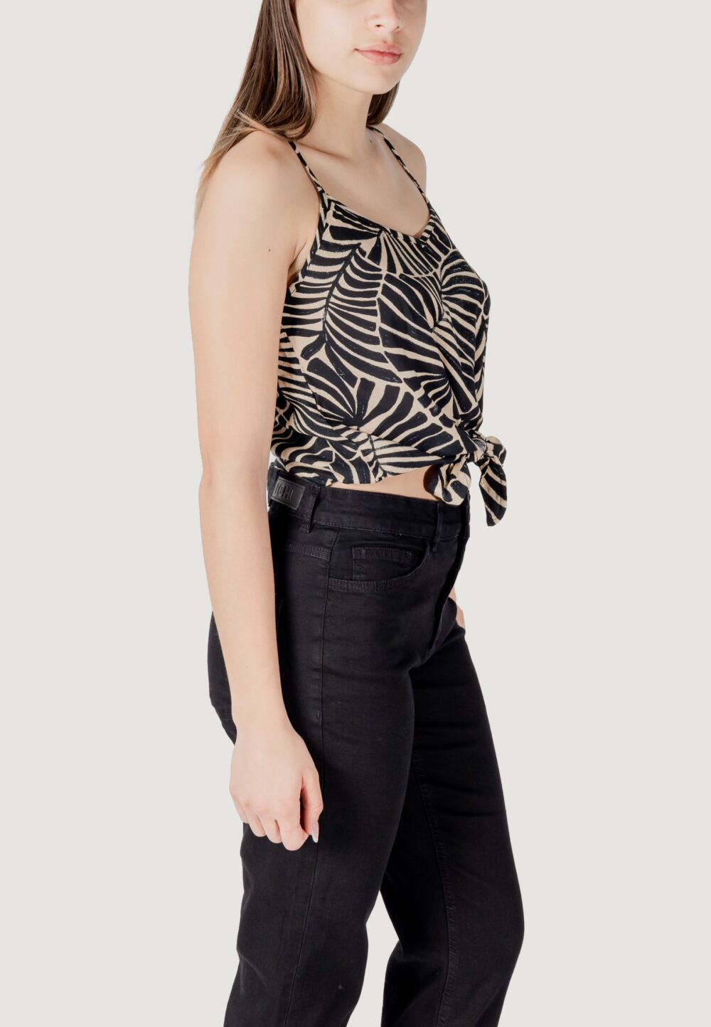 Canotta Only onlnova life vis knot singlet aop Nero - Foto 3