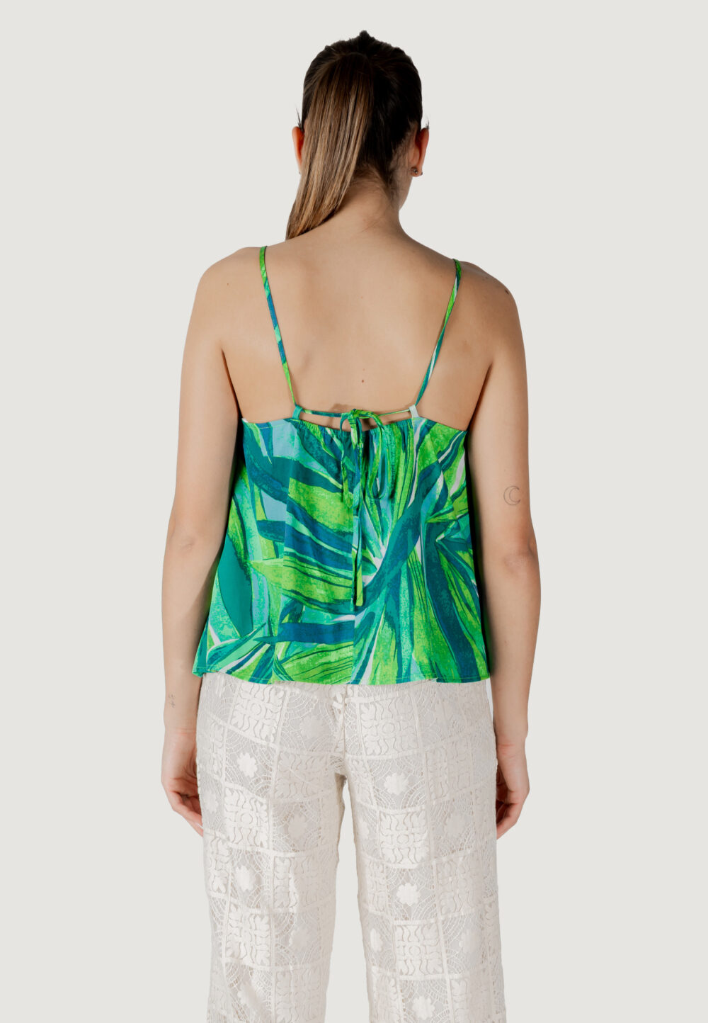 Canotta Only onlalma life vis ella singlet aop Verde - Foto 4