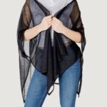 Mantella Liu-Jo poncho knitwear lurex Nero - Foto 1