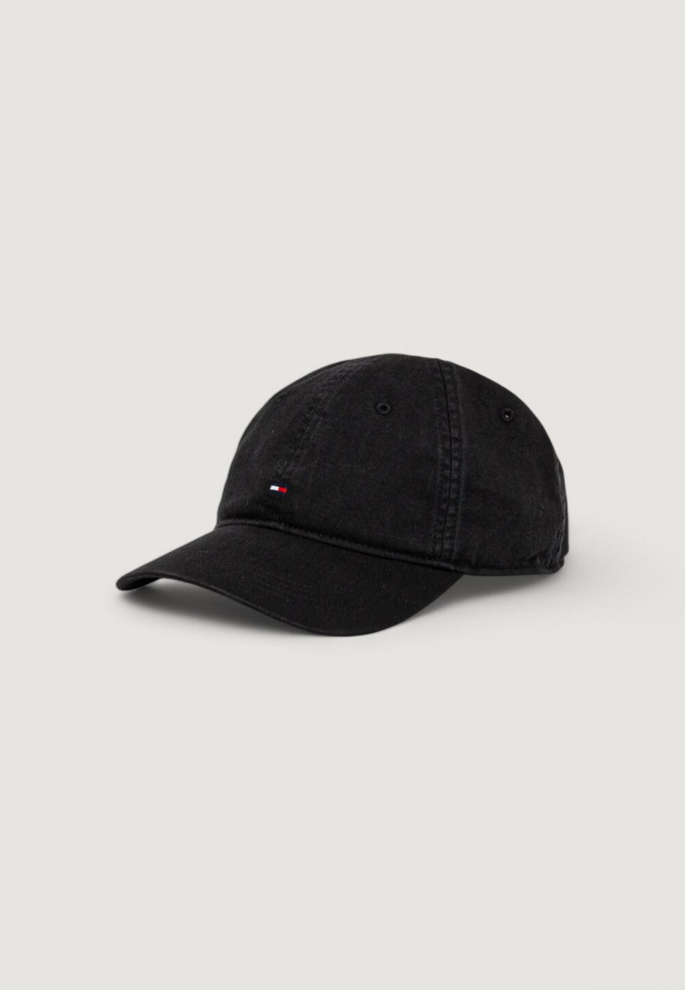 Cappello con visiera Tommy Hilfiger th flag soft 6 panel cap Nero - Foto 1