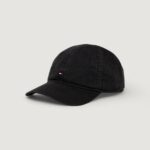 Cappello con visiera Tommy Hilfiger th flag soft 6 panel cap Nero - Foto 1