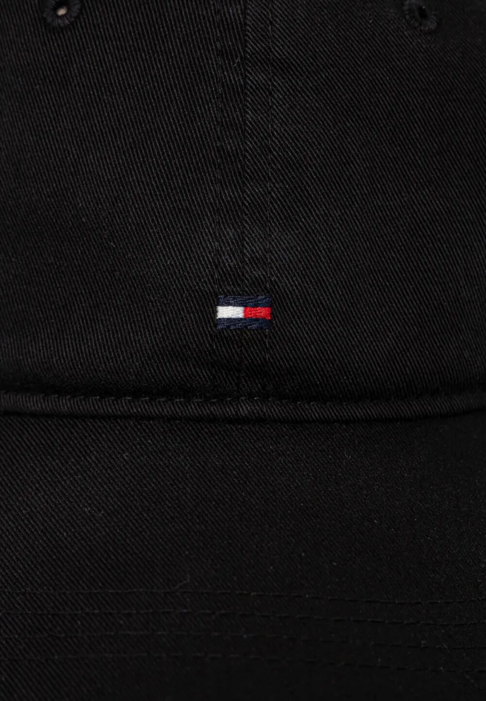 Cappello con visiera Tommy Hilfiger th flag soft 6 panel cap Nero - Foto 3