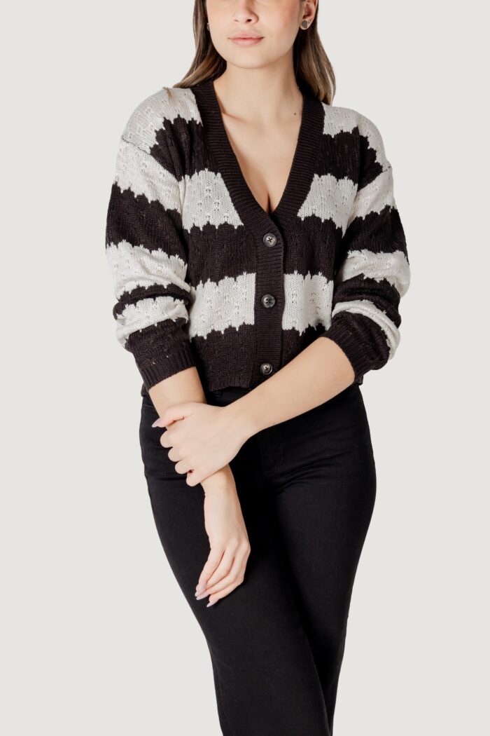 Cardigan Jacqueline de Yong jdysun mia l/s Black-White