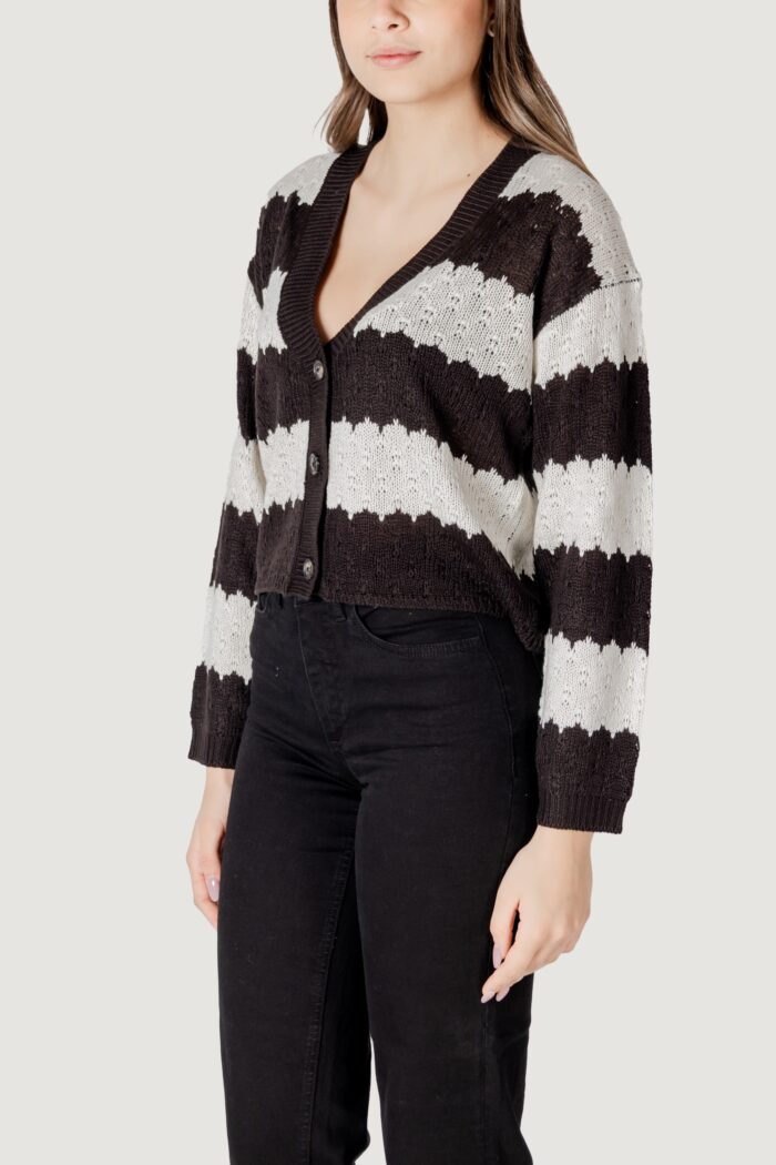 Cardigan Jacqueline de Yong jdysun mia l/s Black-White